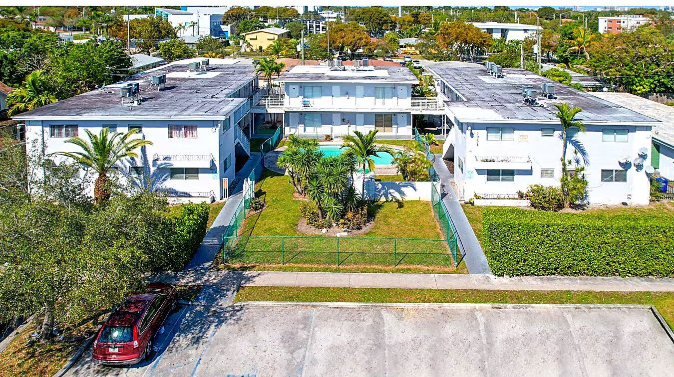 Apartment building at 1951 NE 167th Street, North Miami Beach with pool